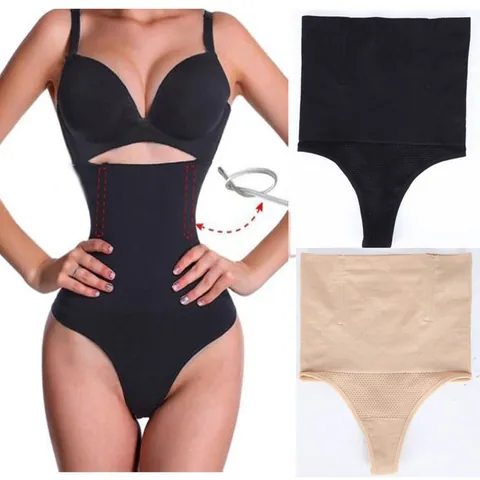 Perizoma Modellante a Vita Alta da Donna Controllo Pancia con Stecche in Acciaio Intimo Snellente Senza Cuciture