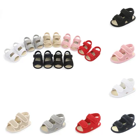 Summer Baby First Walker Shoes Breathable Mesh Soft Sole Anti Slip Indoor Infant Toddler Shoes Velcro Closure