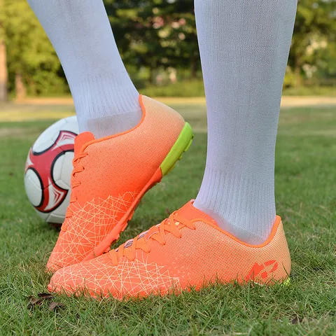 Jugend Jungen Fußballschuhe Turf AG Stollen Rutschfest Outdoor Training Fußball Sneakers Für Kunstleder Kunstrasen