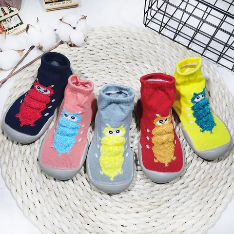 Cartoon Caterpillar Kids Baby Sock Shoes Breathable Knit Soft Sole Toddler First Walkers For Boys Girls Casual Walking Shoes