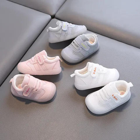 Toddler Baby Walking Shoes Breathable Mesh Soft Sole Sneakers Non Slip Hook And Loop Infant Boys Girls First Walkers Shoes