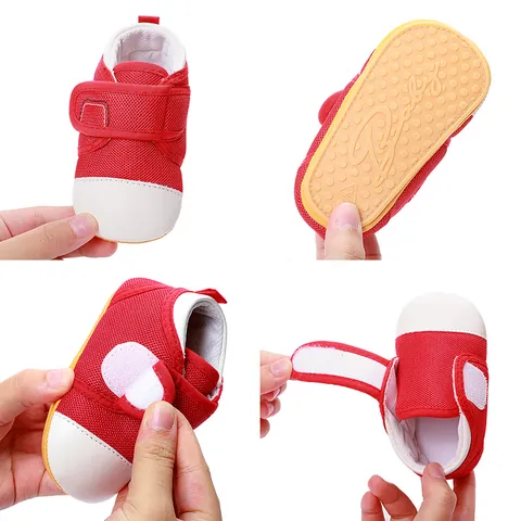 Breathable Mesh Baby First Walker Shoes Anti-slip Rubber Soft Sole Casual Infant Sneakers For 0-1 Year Old Boys Girls