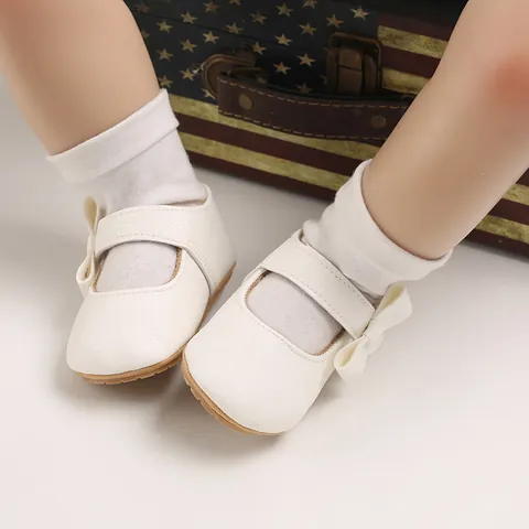 Infant Baby Soft Sole Prewalker Shoes Bowknot Princess Style PU Leather First Walkers For Toddler Girls Boys Spring Fall