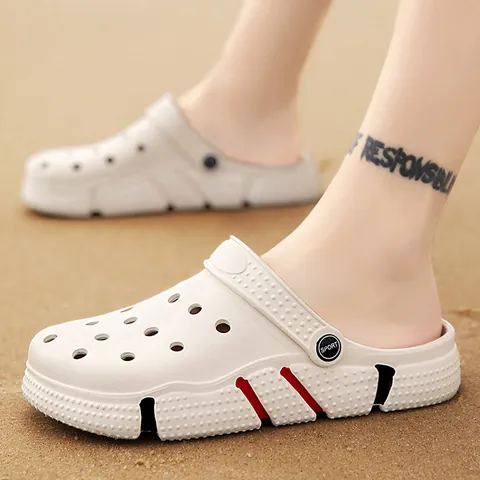 Summer Men Women Garden Clogs Breathable Hollow Out Beach Sandals Lightweight EVA Slip On Outdoor Casual Water Shoes