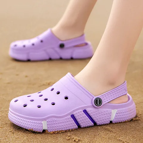 Summer Men Women Garden Clogs Breathable Hollow Out Beach Sandals Lightweight EVA Slip On Outdoor Casual Water Shoes