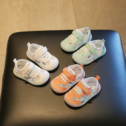 Baby Walking Shoes Spring Summer Mesh Breathable Soft Sole First Walker Toddler Infant Boys Girls Casual Anti Slip Shoes