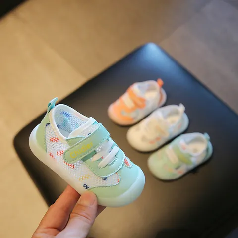 Baby Walking Shoes Spring Summer Mesh Breathable Soft Sole First Walker Toddler Infant Boys Girls Casual Anti Slip Shoes