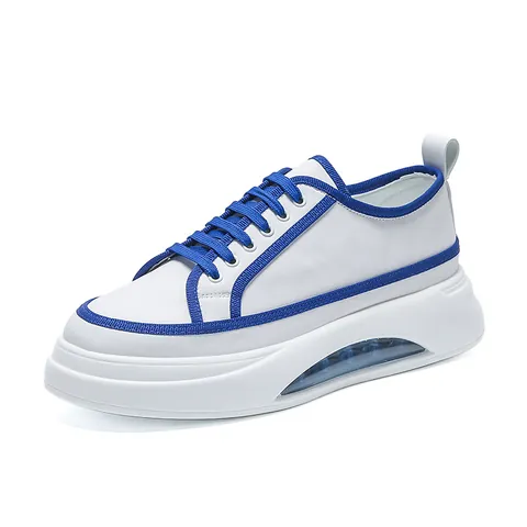 Scarpe da Skateboard Casual da Uomo Moda Sneaker Sportive Color-Block Con Suola Spessa a Cuscinetto d'Aria per Camminata Quotidiana
