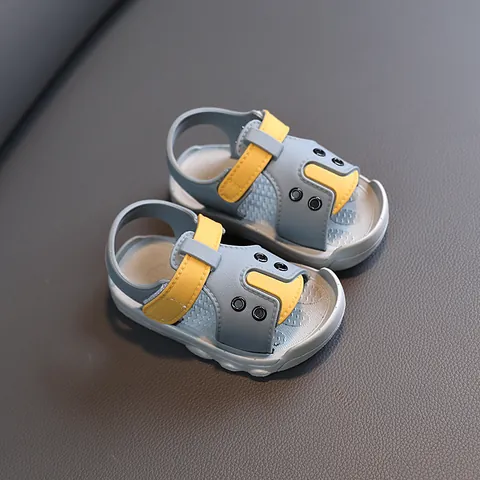 Summer Baby Toddler Sandals Non-slip Soft Sole Cartoon PVC First Walker Shoes For Boys Girls
