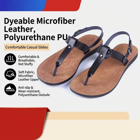Women T-Strap Flat Sandals PU Leather Laser Cut Hollow Out Summer Casual Beach Shoes With Metal Buckle Rivets