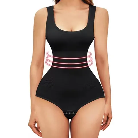 Women Seamless Shapewear Bodysuit Tummy Control Butt Lifter Nylon Spandex Body Shaper Seamless Underwear For Daily Wedding Party