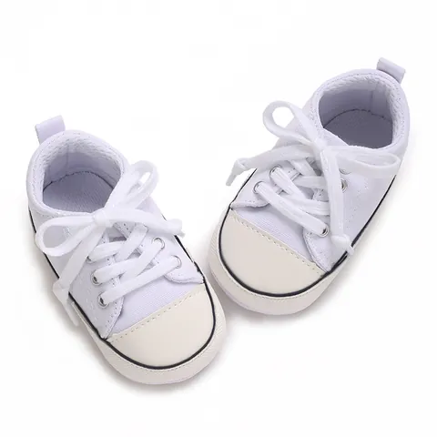 Baby Canvas Shoes Soft Sole Infant Sneakers For 0-1 Years Old Boys Girls Toddler Pre-walker First Walker Shoes Spring Autumn Casual Canvas Baby Shoes