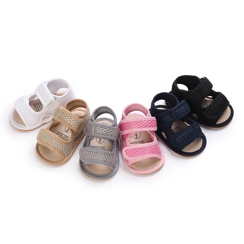 Infant Baby Boys Girls Summer Classic Mesh First Walkers Soft Sole Non Slip Breathable Hook And Loop Toddler Walking Shoes