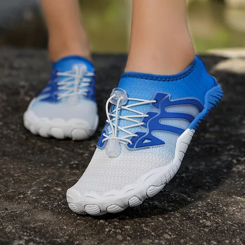 Ademende Sneldrogende Wadschoenen Antislip Outdoor Waterschoenen Lichtgewicht Vijf Vinger Strand Sneakers Voor Zwemmen Vissen Gym Fitness Sport Wadschoeisel