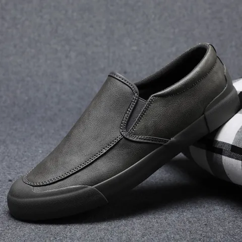 Herren Britische Business Loafer Slipper Freizeitschuhe Mikrofaser Leder Weiche Sohle Autofahrschuhe Bequeme Mokassins Für Büro
