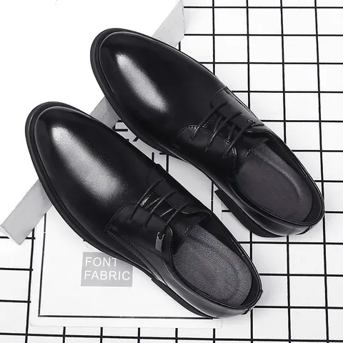 Scarpe Business da Uomo in Pelle Traforata Traspirante Scarpe Derby Formali Stile Britannico Scarpe Oxford Rialzate per Matrimonio Festa