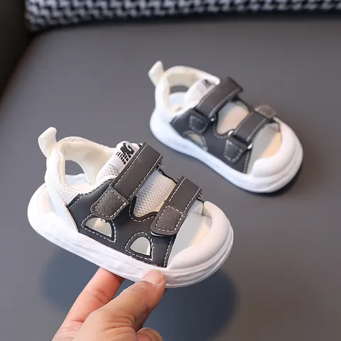 Baby Toddler Closed Toe Sandals Soft Sole Anti Slip Breathable Mesh Sport Shoes Boys Girls Summer Infant Walking Shoes