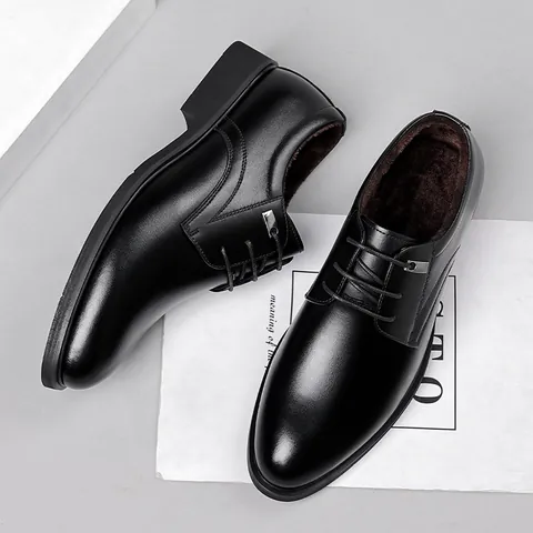 Herren Business Formelle Spaltleder Schuhe Britischer Stil Atmungsaktive Derby Schuhe Für Hochzeit Party Büro Herren Halbschuhe
