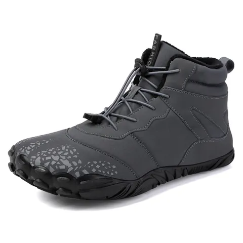 Waterproof Winter Snow Boots For Men Women High Top Outdoor Hiking Shoes Fur Lined Warm Non-Slip Casual Winter Boots