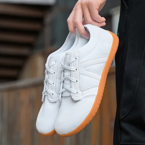 Barfußschuhe Damen Herren Breit Zehenbox Atmungsaktiv Mesh Minimalistische Sneaker Rutschfeste Fitness Radfahren Training Freizeitschuhe