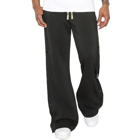 Pantalon Homme High Street Hip Hop Paisley à Boutons Pression Oversize Patchwork Jambe Droite Pantalon de Survêtement Décontracté