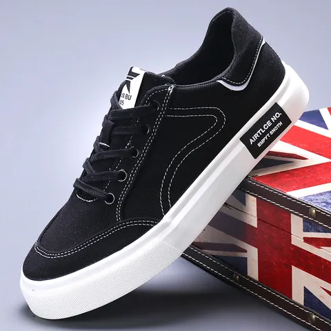 Herren Casual Stoffschuhe Mode Board Sneaker Low Top Vulkanisierte Schuhe Atmungsaktive Flache Schuhe Für Den Alltag Herren Schuhe