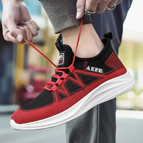 Men's Lightweight Breathable Mesh Sneakers 2024 Autumn New Fashion Casual Running Shoes Korean Style Walking Shoes For Outdoor Sports