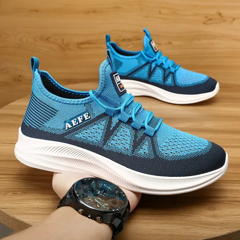 Men's Lightweight Breathable Mesh Sneakers 2024 Autumn New Fashion Casual Running Shoes Korean Style Walking Shoes For Outdoor Sports