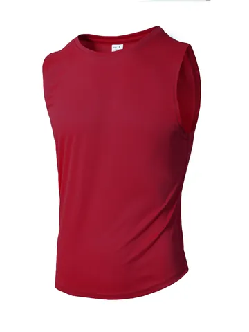 Ανδρικό Αναπνεύσιμο Δίχτυ Fitness Tank Top Στενή Γραμμή Αθλητική Πλάτη Χωρίς Μανίκια Πολυεστέρας Προπόνηση Γυμναστήριο Γιλέκο