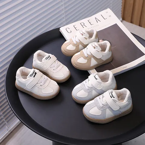 Zapatos de Primeros Pasos para Bebé Suela Blanda Antideslizante Cuero PU Zapatillas Casuales para Niños y Niñas Transpirables