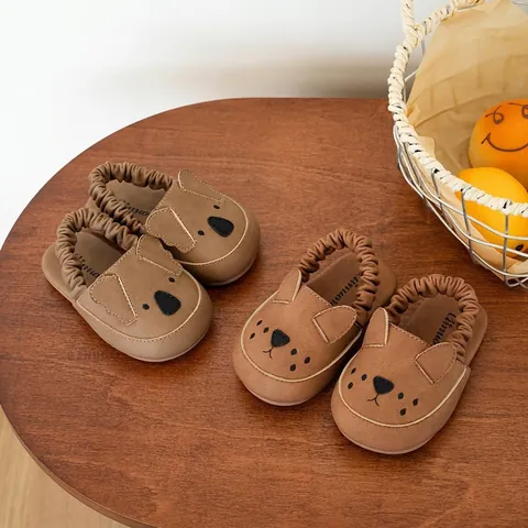Baby Sandals Toddler First Walking Shoes Microfiber Leather Soft Sole Casual Summer Breathable Cartoon Animals For Infants