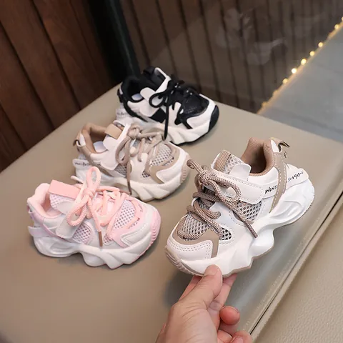 Kids Breathable Mesh Sneakers Lightweight Casual Running Shoes For Boys Girls Toddler School Daily Outdoor Sport Walking Shoes