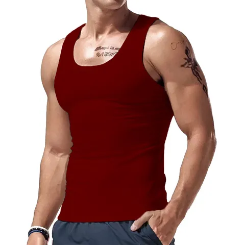 Herren Sport Tank Top Dünn Polyester Atmungsaktiv Locker Ärmellos T-Shirt Für Fitness Gym Training Lässig Sommer Unterwäsche