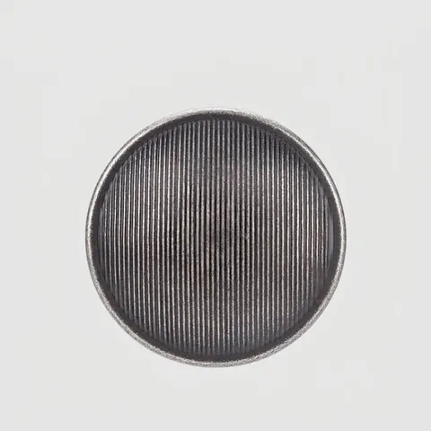 Round Brass Sewing Buttons Vintage Ridged Metal Buttons For Coats Jackets Suits Accessories Gold Silver Gun Black