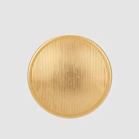Vintage Round Brass Ribbed Buttons For Clothing Eco Friendly Metal Hand Sewing Fasteners For Suits Coats Jackets DIY Crafts