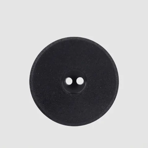 Botones de Nuez de Corozo Naturales Redondos Negro Mate Dos Agujeros para Trajes de Hombre Abrigos Blazer Accesorios de Ropa