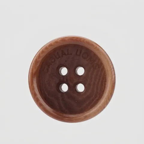 Natural Corozo Nut Buttons South American Ecuador Palm Fruit Round 4-Hole Wood Grain Buttons For Suits Coats Blazers Women Men
