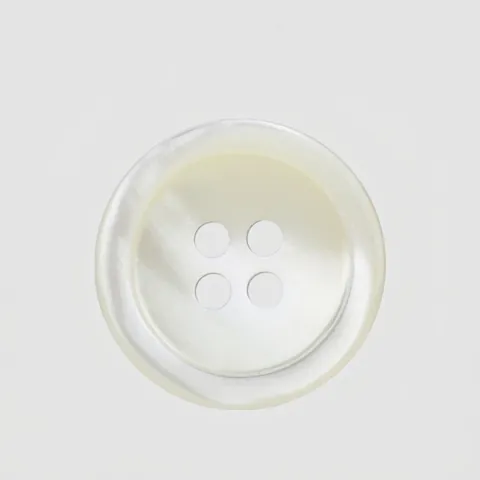 Natural Conch Shell Buttons Four Hole Round Pearl Luster Fastener For High-end Suit Sweater Coat DIY Sewing Accessories