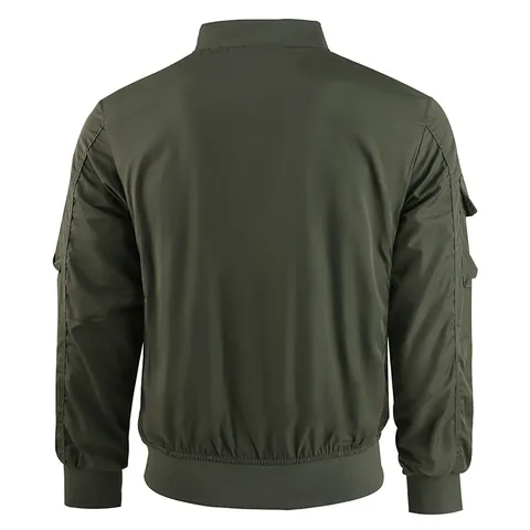 Herren Fliegerjacke Bomberjacke Elasthan Winddicht Multi Tasche Taktische Utility Flight Techwear Top Für Herren Casual