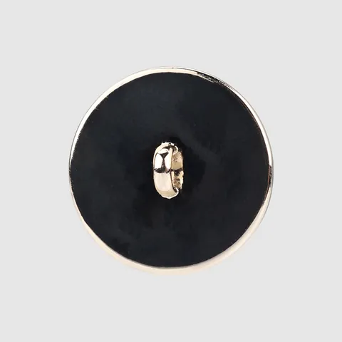 Boutons en Nacre Noire Naturelle Avec Bordure en Métal Électroplaqué de Haute Qualité Boutons de Couture Ronds pour Costumes de Luxe Blazers Manteaux
