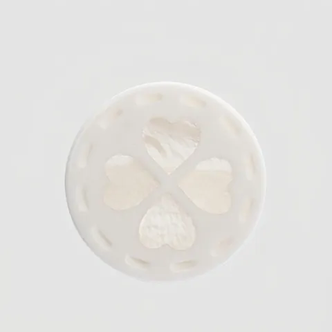 Mother Of Pearl Shell Buttons Four Leaf Clover Round Decorative Buttons For Women Fur Coat Jacket Sewing Accessories
