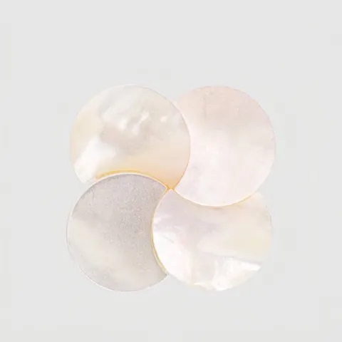 Natural White Mother Of Pearl Clover Buttons Handmade Inlaid Shell Flower Button For Coat Suit Cardigan Shirt Dress Craft Accessory