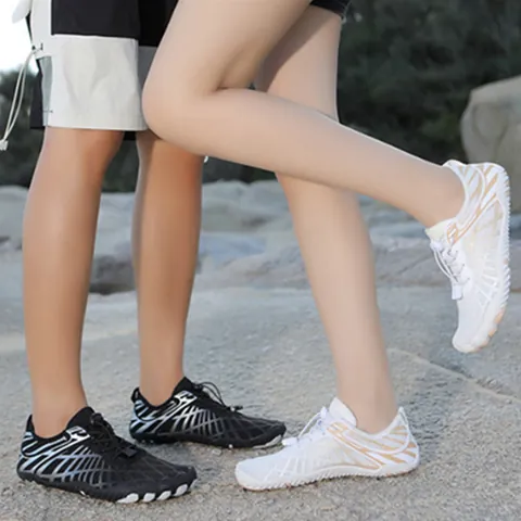 Scarpe da Scoglio a Cinque Dita Asciugatura Rapida Antiscivolo Scarpe da Spiaggia Traspiranti Aqua Shoes per Subacquea Nuoto Outdoor Unisex