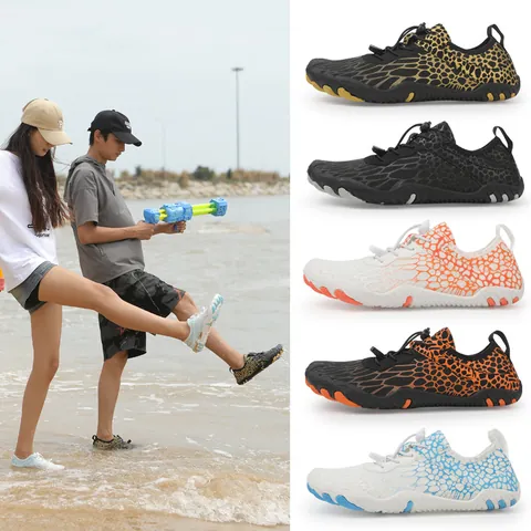 Scarpe da Scoglio a Cinque Dita Asciugatura Rapida Antiscivolo Scarpe da Spiaggia Traspiranti Aqua Shoes per Subacquea Nuoto Outdoor Unisex