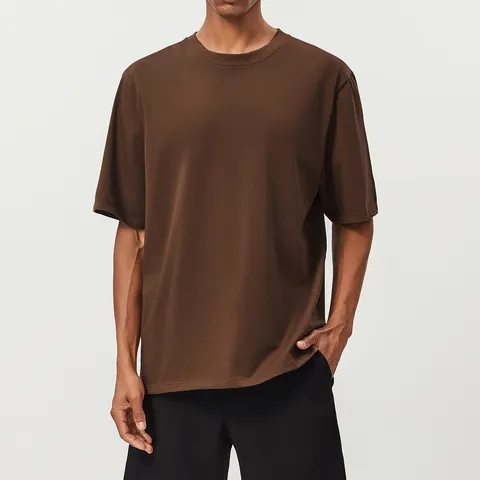 Ανδρικό Αθλητικό T-Shirt από Βαμβάκι Αναπνεύσιμο Κοντό Μανίκι Στρογγυλή Λαιμόκοψη για Τρέξιμο Fitness Citywalk Καθημερινό