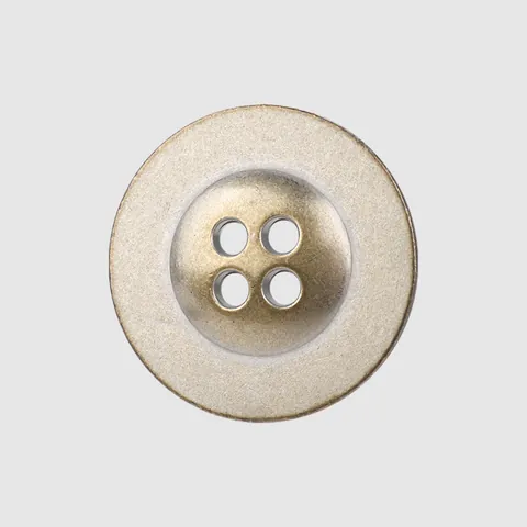 Boutons en Métal Ronds Vintage Haut de Gamme Quatre Trous Bicolores Boutons en Alliage pour Costume Manteau Blazer Couture Bricolage
