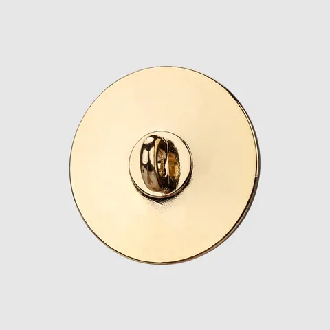 Vintage Round Metal Buttons Zinc Alloy Drop Glue Lion Crest Gold Border Fasteners For Blazer Coat Suit Sewing DIY Crafts