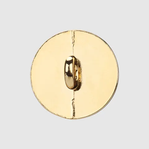 High End Round Metal Resin Splicing Buttons For Suits Overcoats Vintage Gold Edge Checkered Pattern Shank Buttons For Sewing