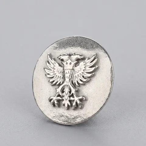 Botones de Águila Bicéfala de Aleación de Estaño Vintage Botones Heráldicos de Metal para Traje Chaqueta Abrigo Accesorios