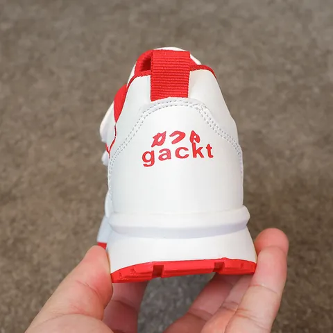 Girls Ethnic Floral Embroidery Running Shoes Casual Non-Slip Thick Sole Sport Sneakers With Hook-And-Loop Synthetic Leather